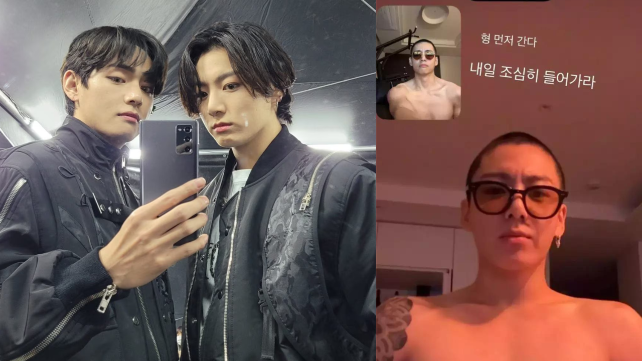 BTS' V Drops Shirtless Picture With Jungkook Ahead Of Their Enlistment