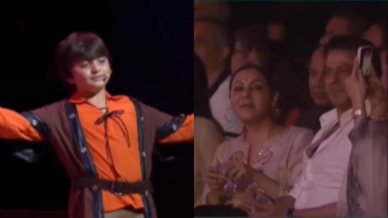 Shah Rukh Khan's Son AbRam Strikes Actor's Iconic Pose At Annual Day Function. WATCH