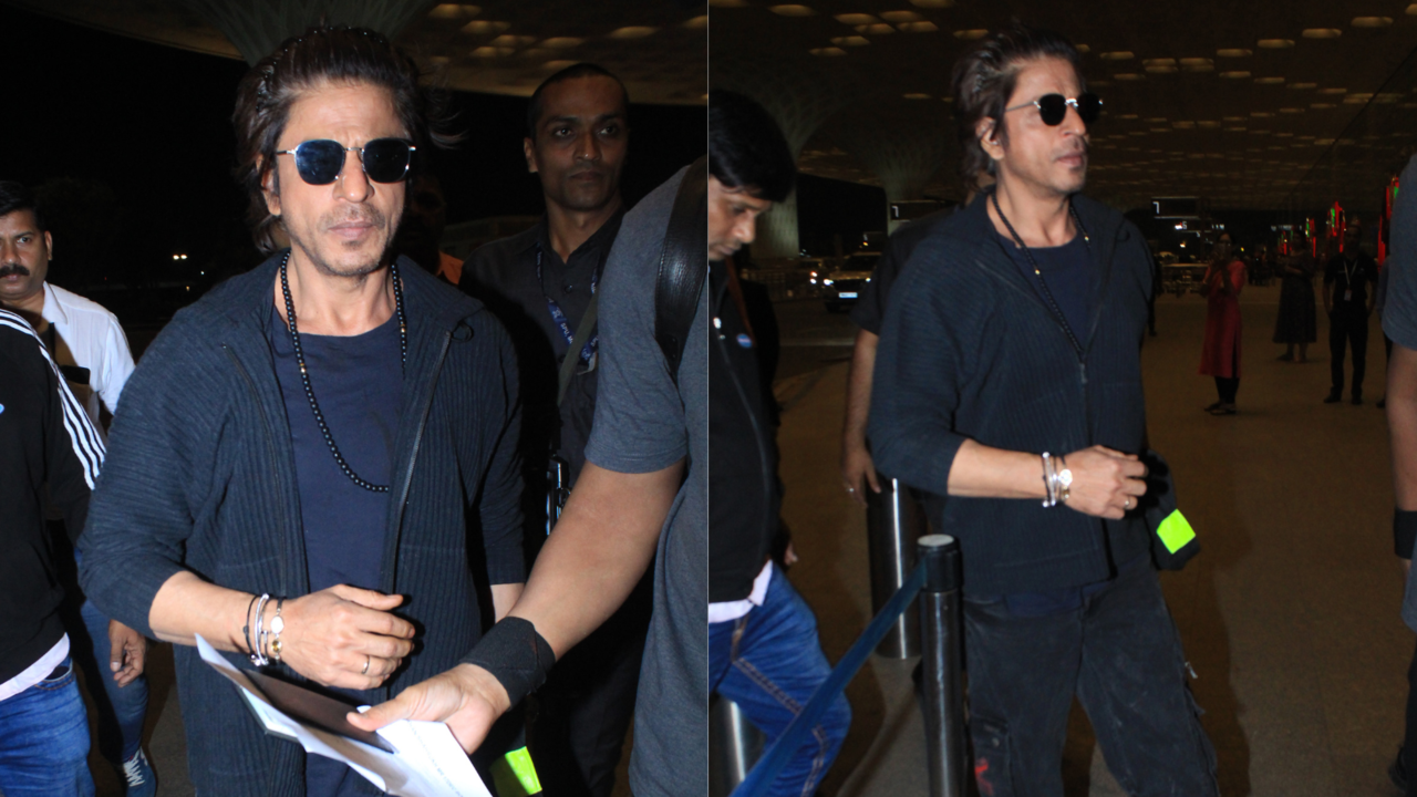 Shah Rukh Khan Arrives In Fashionable Look At Airport, Sets Tone For Dunki Adventure