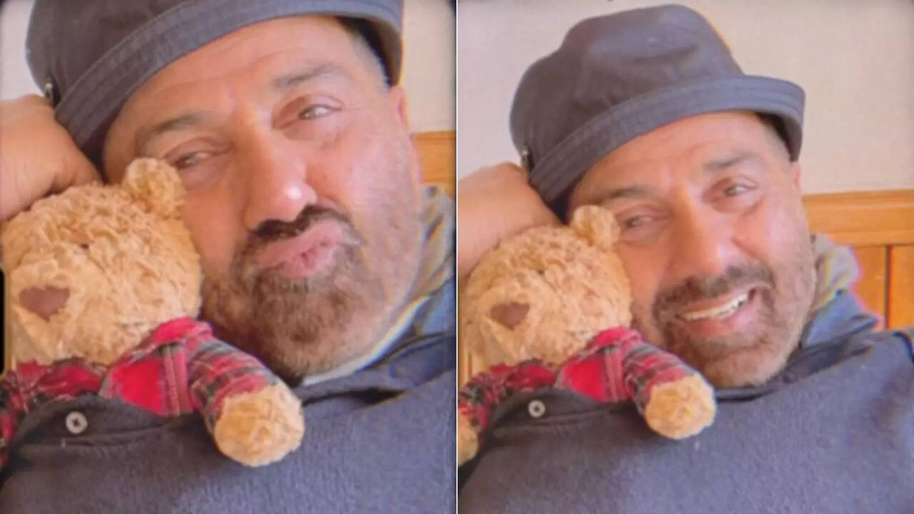 Sunny Deol Happily Dances To Bobby Deol's Viral Animal Song Jamal Kudu With 'Fav Teddy Bear' - Watch Adorable Video