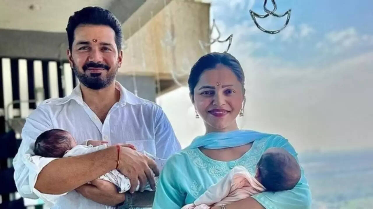 Rubina Dilaik, Abhinav Shukla Share FIRST Pic With Twin Daughters, Reveal Their Names. See Post