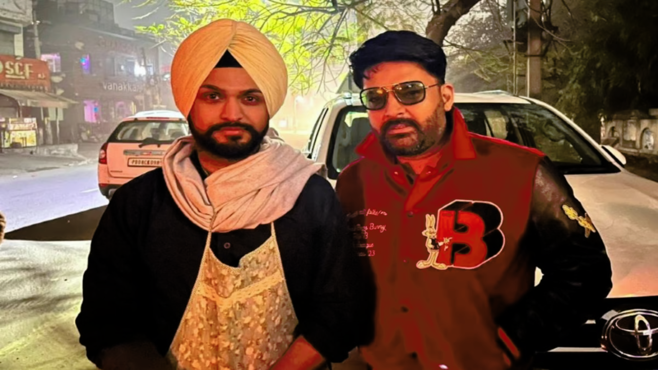 Kapil Sharma With Stall Owner Davinder Singh