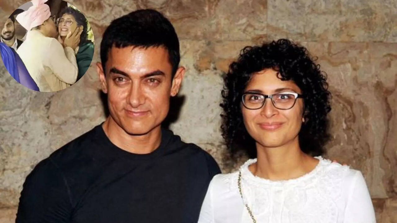 Aamir Khan KISSES Ex-Wife Kiran Rao At Ira Khan Wedding, Netizens Ask, 'Itna Pyaar Toh Divorce Kyun Liya?'