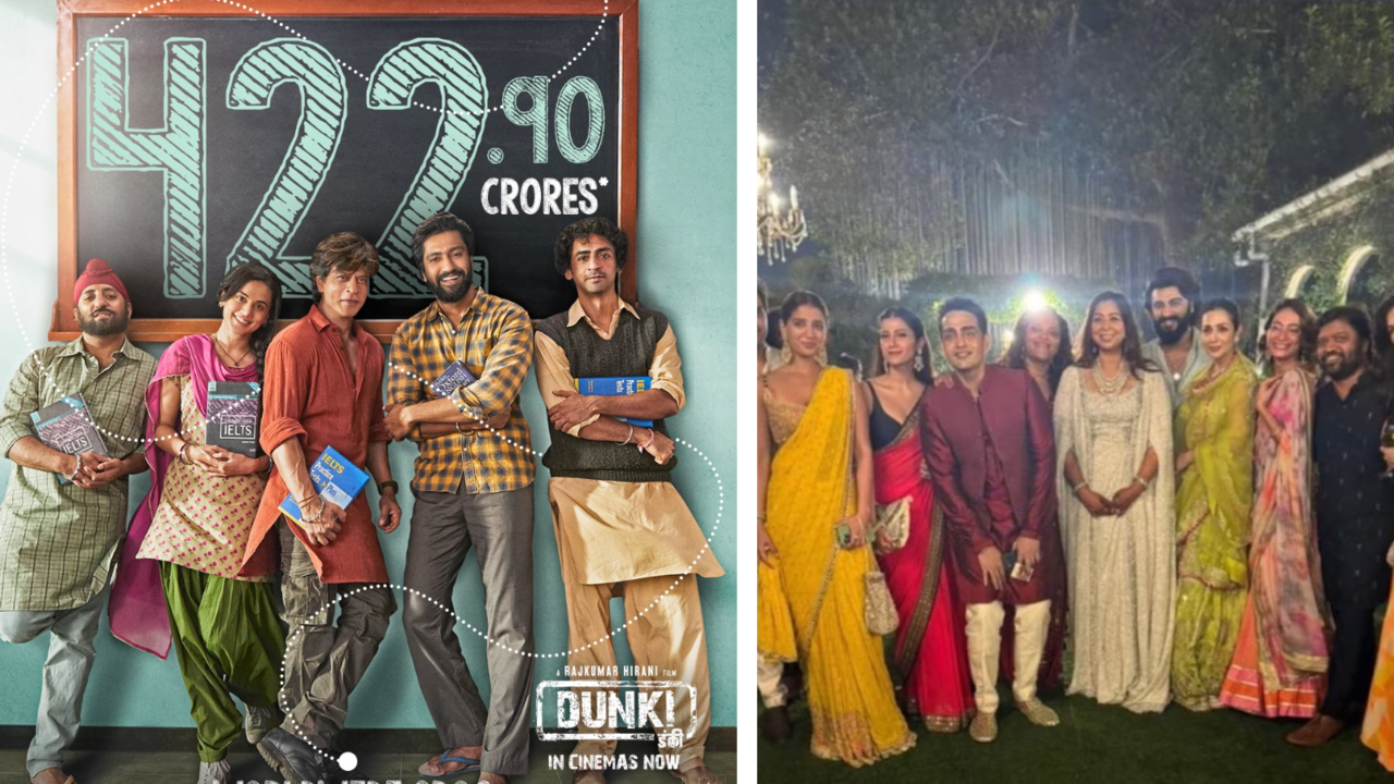 Today's ENT Wrap: SRK's Dunki Rakes In Rs 422.99 Crore; Malaika Arora, Arjun Kapoor Pose At Friend's Wedding And More!