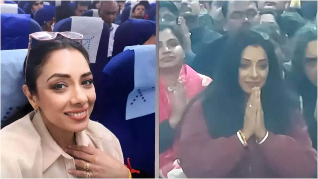 Anupamaa Star Rupali Ganguly Attends Bhasma Aarti At Mahakaleshwar Temple In Ujjain. WATCH