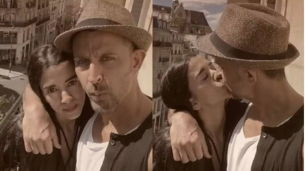 Hrithik Roshan, Saba Azad Lock Lips On Actor's 50th Birthday - WATCH