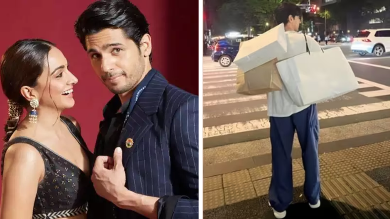 When Sidharth Malhotra's Cute Pic 'Fulfilling Husband Duties', Carrying Wife Kiara Advani's Many Shopping Bags Went Viral