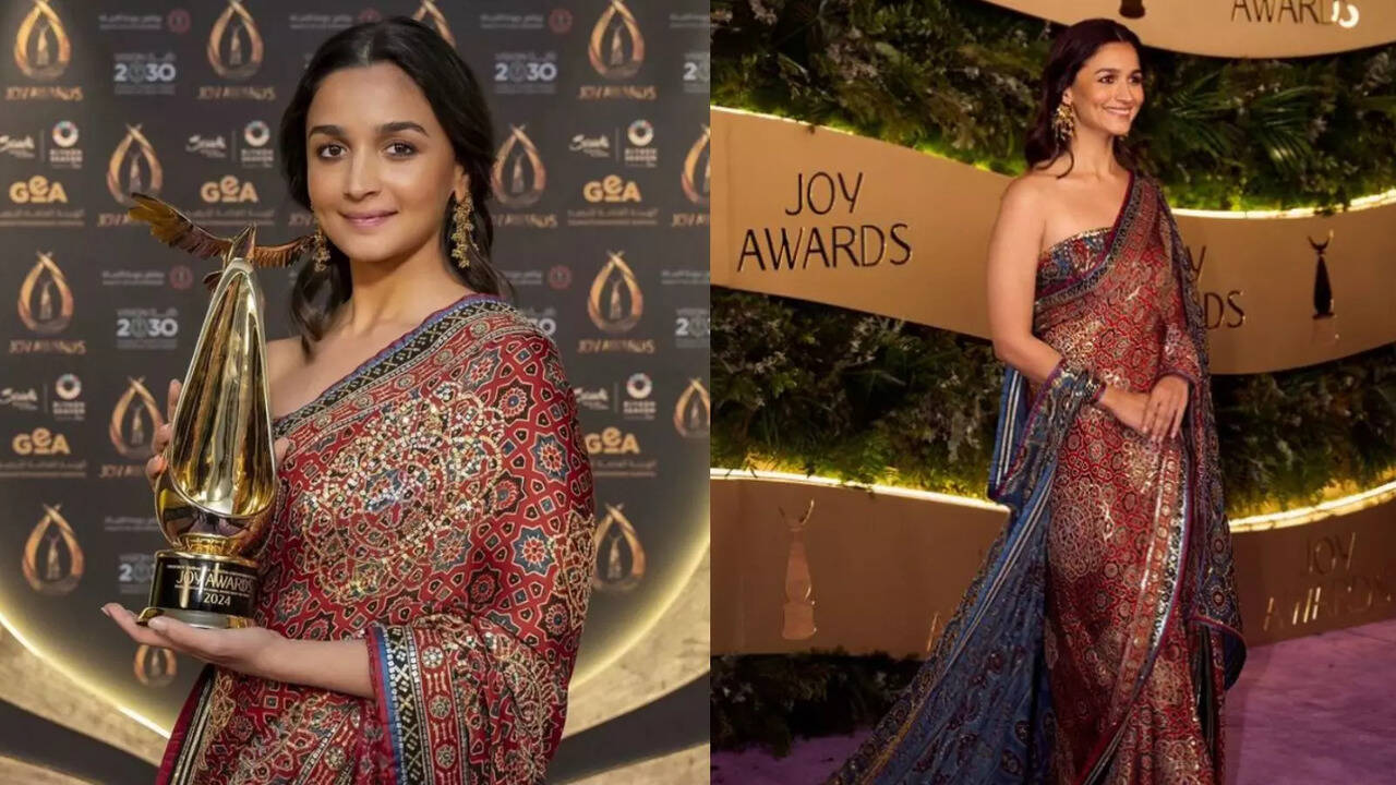 Alia Bhatt Receives Award In Saudi Arabia In Gorgeous Saree, Calls It A 'Privilege'