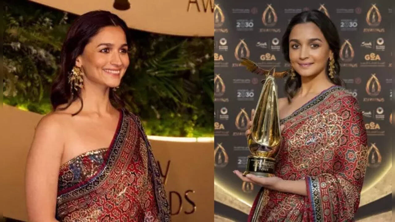 Alia Bhatt Drops Stunning Pics In Saree From Joy Awards In Saudi Arabia: To A Night Of Culture, Honour & Cinema