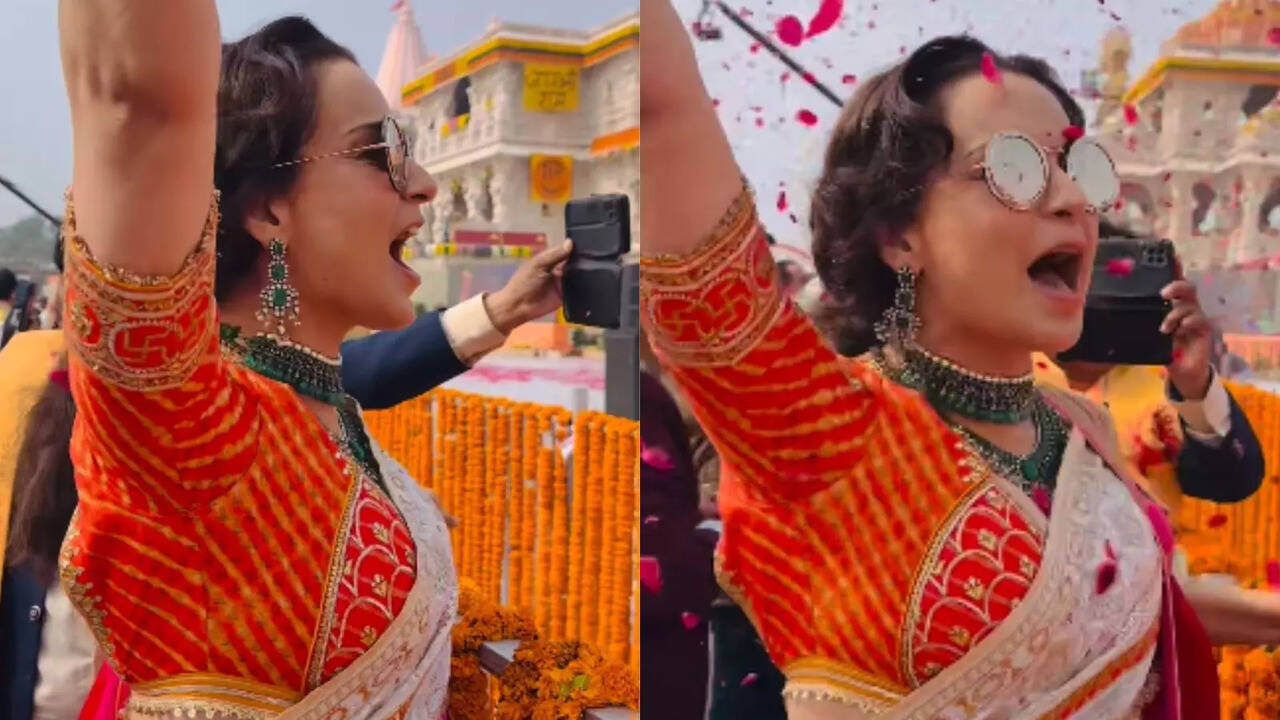 Ram Aa Gaye! Kangana Ranaut Chants Jai Shree Ram As She Dances With Joy After Pran Pratishtha Ceremony | WATCH