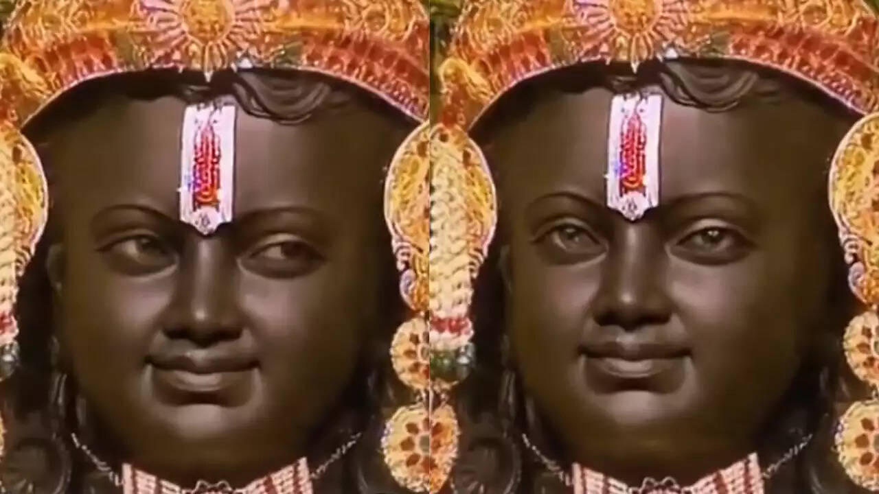 A trending video on social media showcases an AI-generated clip of the Ram Lalla statue at Ayodhya Temple seemingly blinking. The captivating footage has rapidly gained popularity, sparking discussions and reactions across various online platforms.