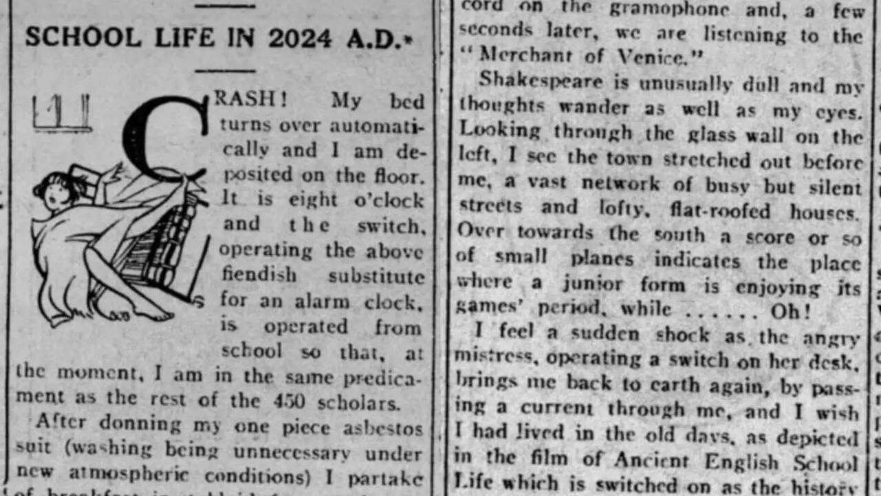 1924 Newspaper's Predictions For Life In 2024 Goes Viral: Horses Extinction, OTT And More