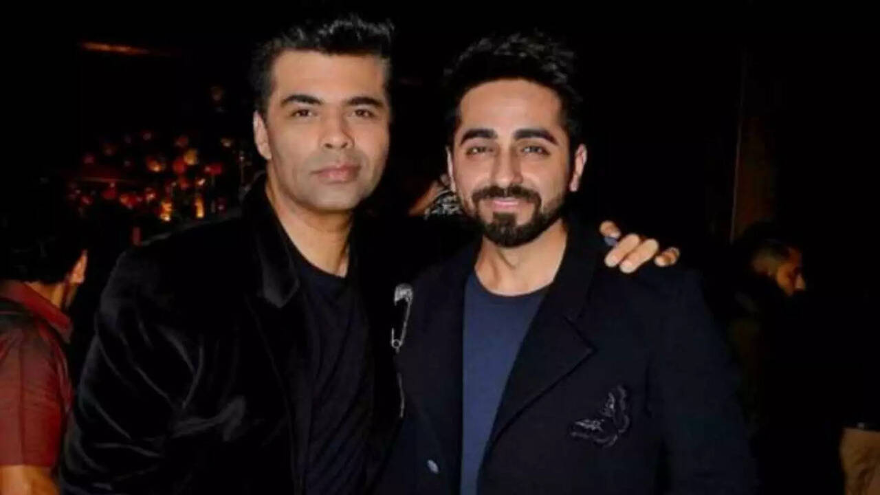 Filmfare Awards 2024: Hosts Ayushmann Khurrana ,Karan Johar Makes Entrance With Kids On Tempo