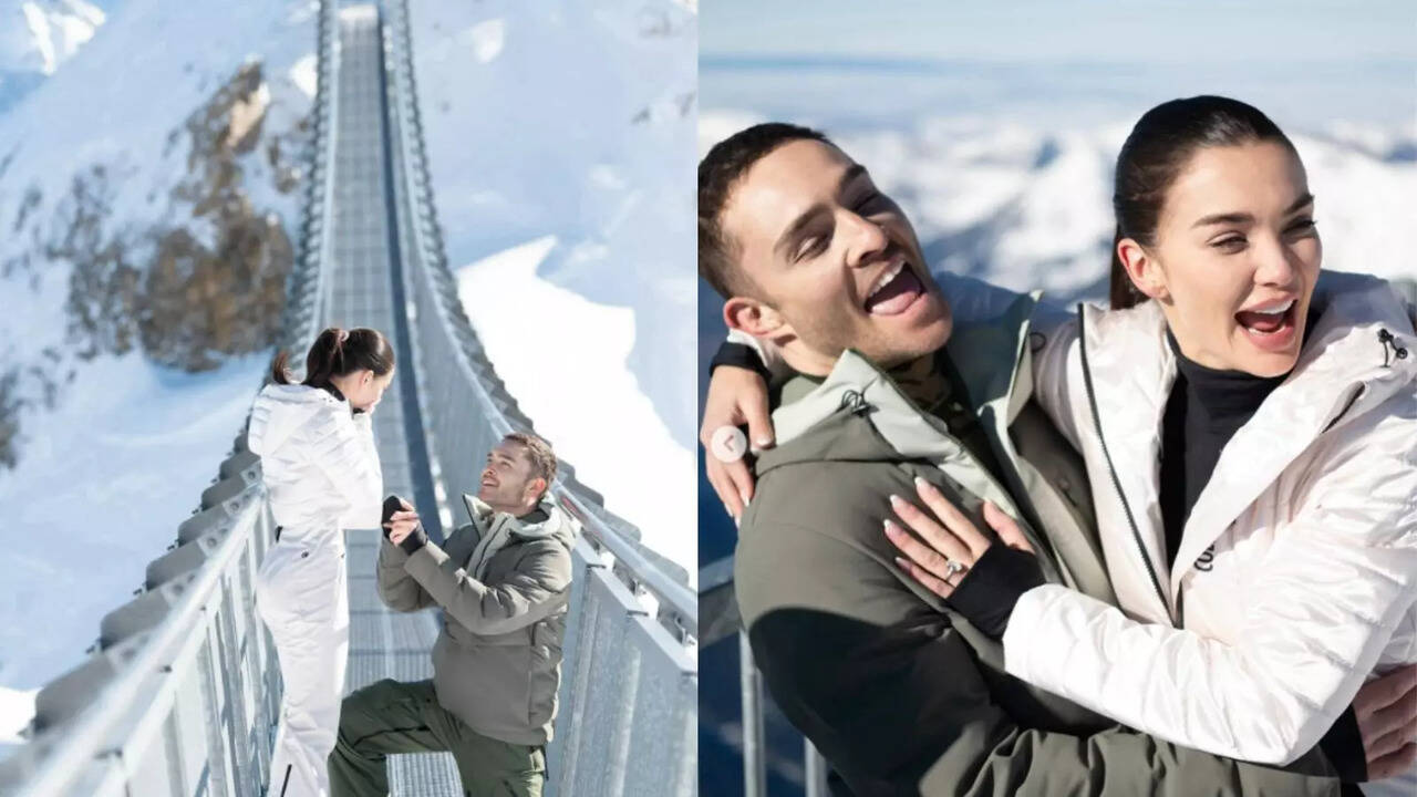 Amy Jackson Says 'hell yes' To Ed Westwick Proposal In Switzerland; See PICS