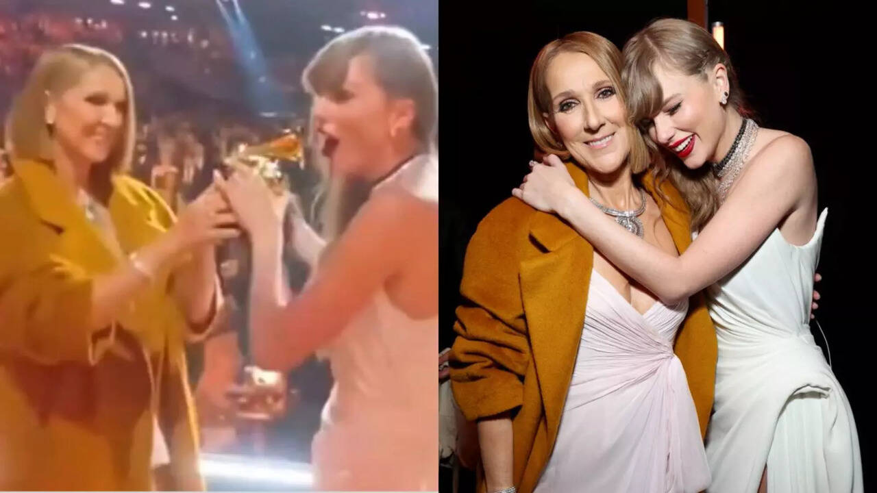 Grammys 2024: Taylor Swift Hugs Celine Dion Backstage After Ignoring Her On Stage, Fans Call It 'Disrespectful'