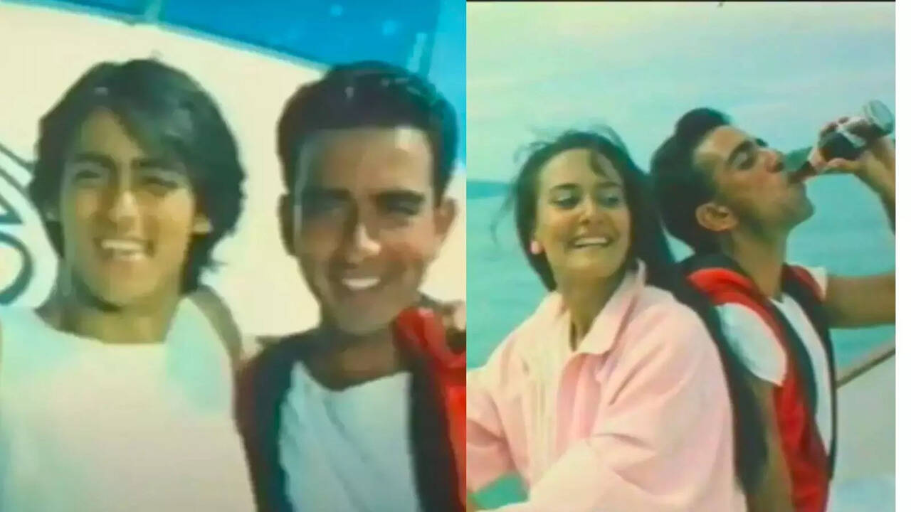 When 15-Year-Old Salman Khan Shot His First Ad With Ayesha Shroff - WATCH