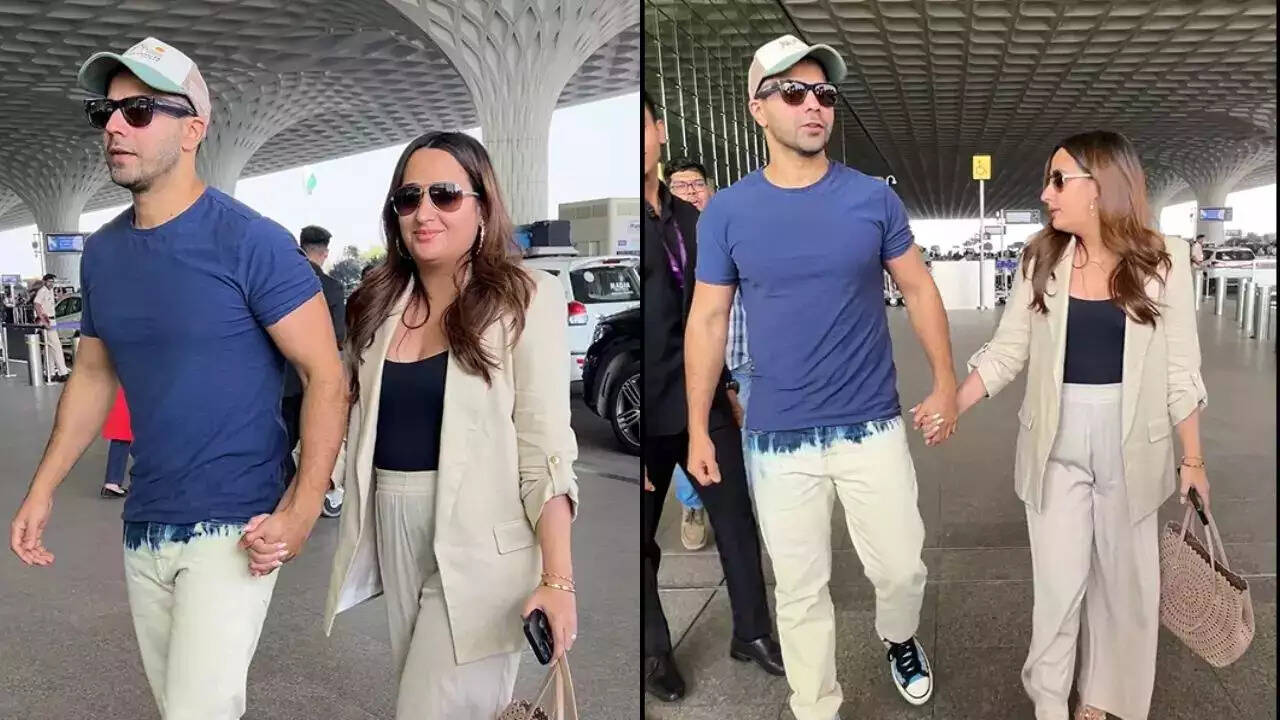 Varun Dhawan and Natasha Dalal spotted