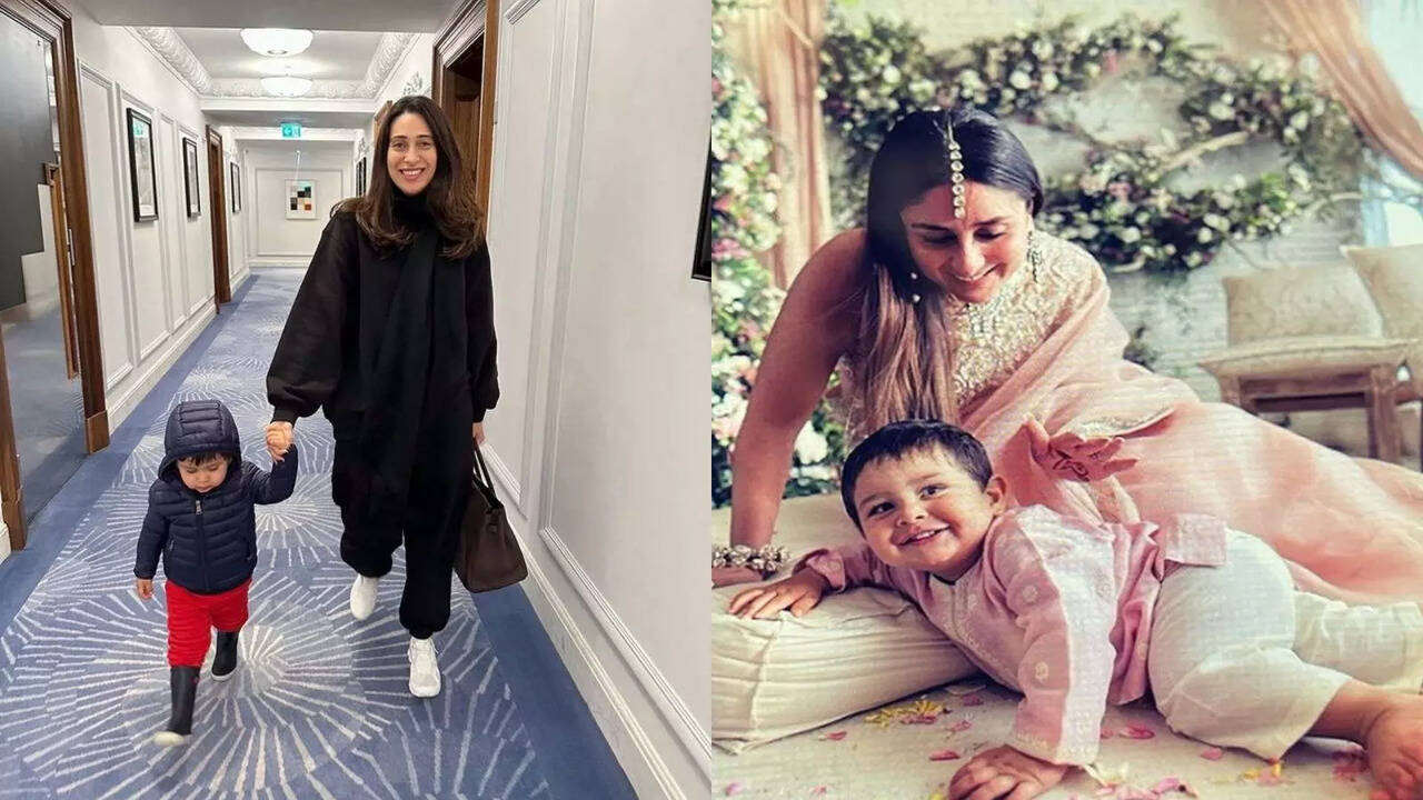 Maasi Karisma Kapoor Walks Hand-In-Hand With Kareena Kapoor's Son Jeh In Adorable Birthday Wish - PIC