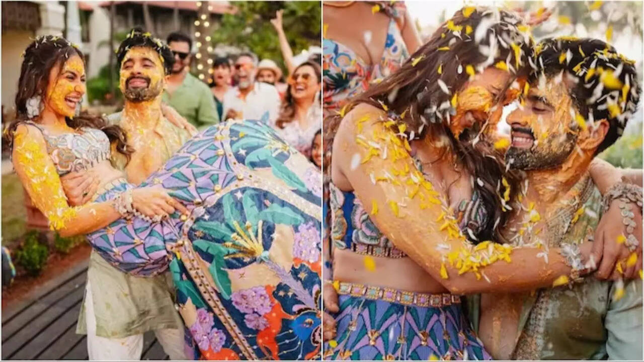 Rakul Preet Singh and Jackky Bhagnani's Haldi Ceremony Radiates 'Love and Laughter' in Captivating Photos