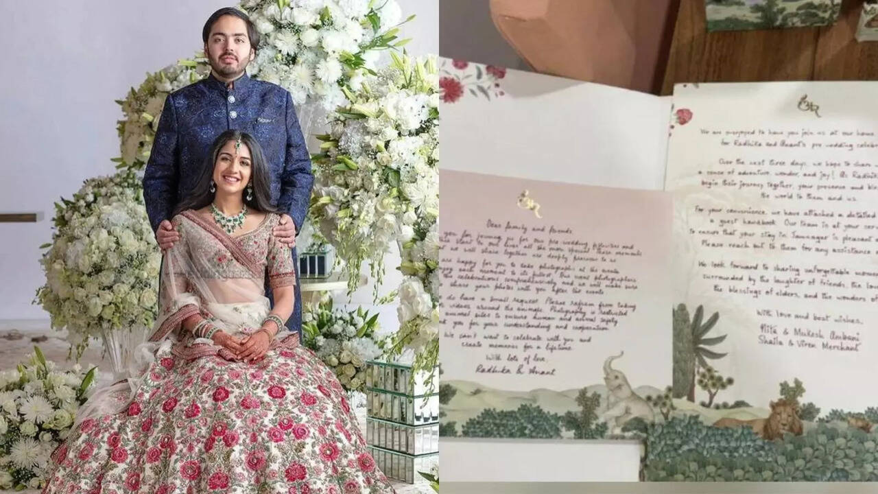 Anant Ambani-Radhika Merchant Pre Wedding Festivities Welcome Guests With Handwritten Letters