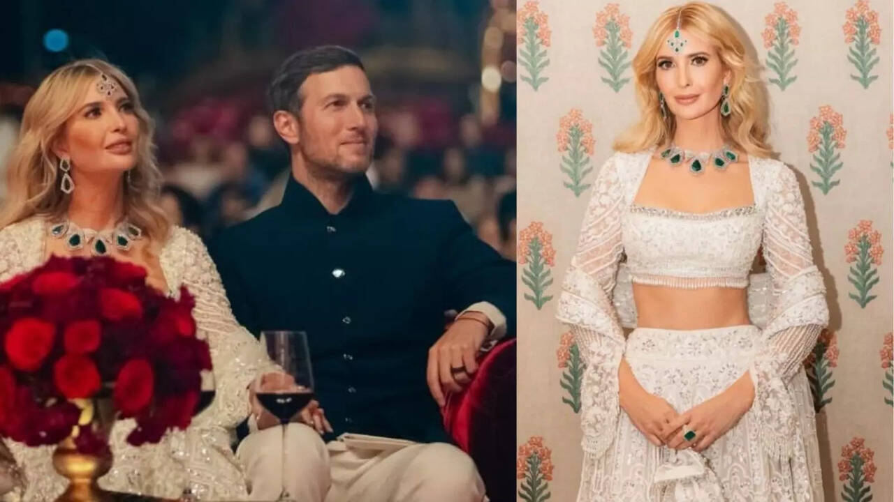 ​Ivanka Trump Steals The Spotlight In Her Indian Attire, Looks Gorgeous In White Lehenga Choli