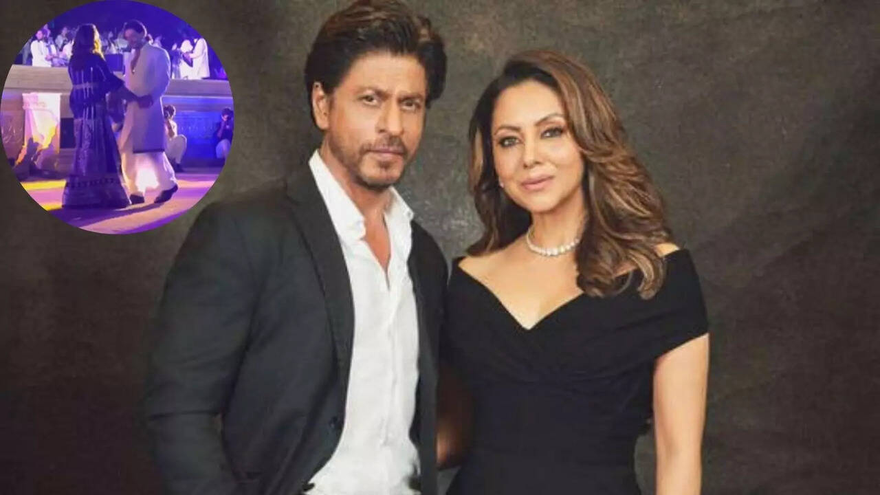 Shah Rukh Khan, Gauri Romantically Dance To Main Yahaan Hoon At Ambani Bash And It Radiates True Love - WATCH