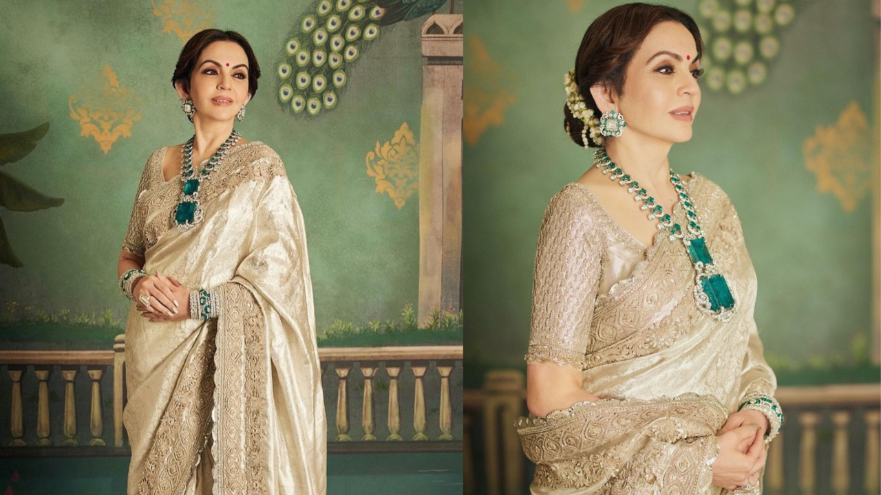 Nita Ambani's Emerald Statement Necklace Worth Rs 400 Crore For Pre-Wedding Gala Will Leave Your Jaws Dropped