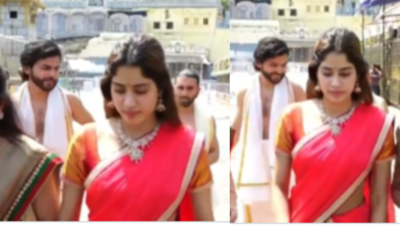 Janhvi Kapoor, Rumoured Beau Shikhar Pahariya Visit Tirumala Temple On Her 27th Birthday -Video Goes Viral