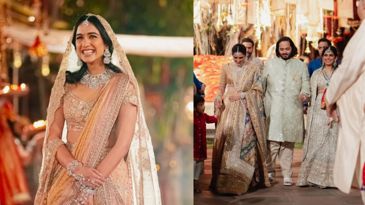 DYK Bride-To-Be Radhika Merchant's Veil For Ambani's Pre-Wedding Festivities Was Made Of 'Real Gold Threads'?