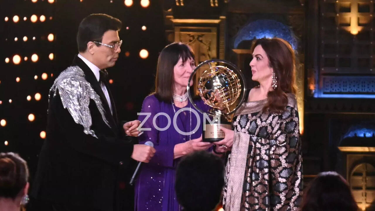 ​71st Miss World Grand Finale 2024: Neeta Ambani Honoured With Humanitarian Award At Miss World 2024.