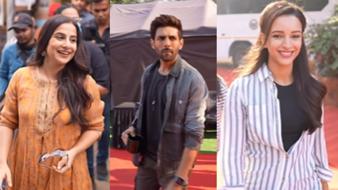 Bhool Bhulaiyaa 3: Kartik Aaryan, Vidya Balan And Triptii Dimri Perform Mahurat Puja On Day 1, Fans Miss Akshay Kumar