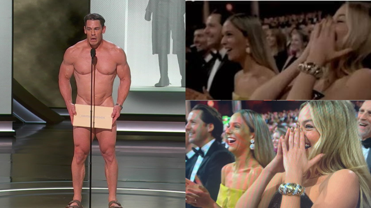 Oscars 2024: Margot Robbie's Reaction To John Cena Walking Naked While Presenting Best Costume Award Goes Viral, See Pic