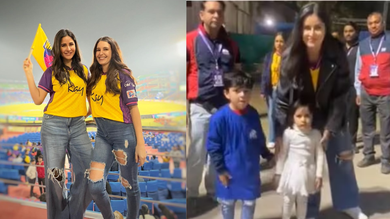 Katrina Kaif, Sister Isabelle Attends WPL Match In Delhi; Actress Clicks Selfies With Little Fans. See Viral Pics