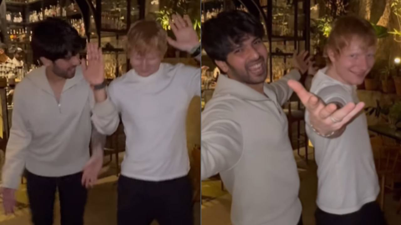 Ed Sheeran Goes Desi, Dances With Armaan Malik On Hit Song Butta Bomma In Mumbai - WATCH