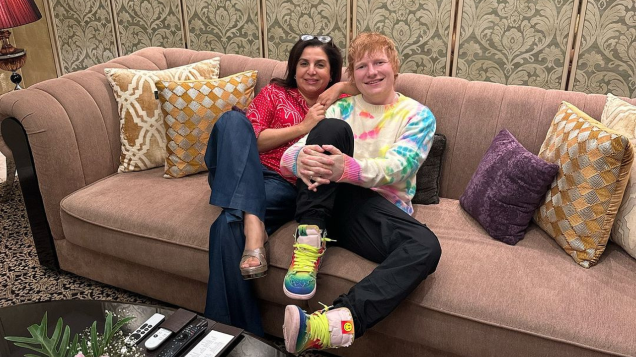 Farah Khan Chills With Ed Sheeran On Couch In Memorable Pic: Relax Mode With The Loveliest Guy Ever...