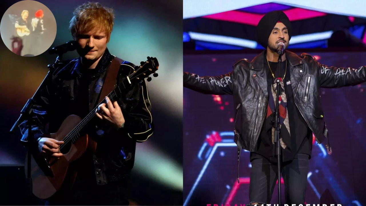 Ed Sheeran's India Concert Gets Punjabi Twist As Dilijit Dosanjh Joins Him For Power-Packed Performance - WATCH