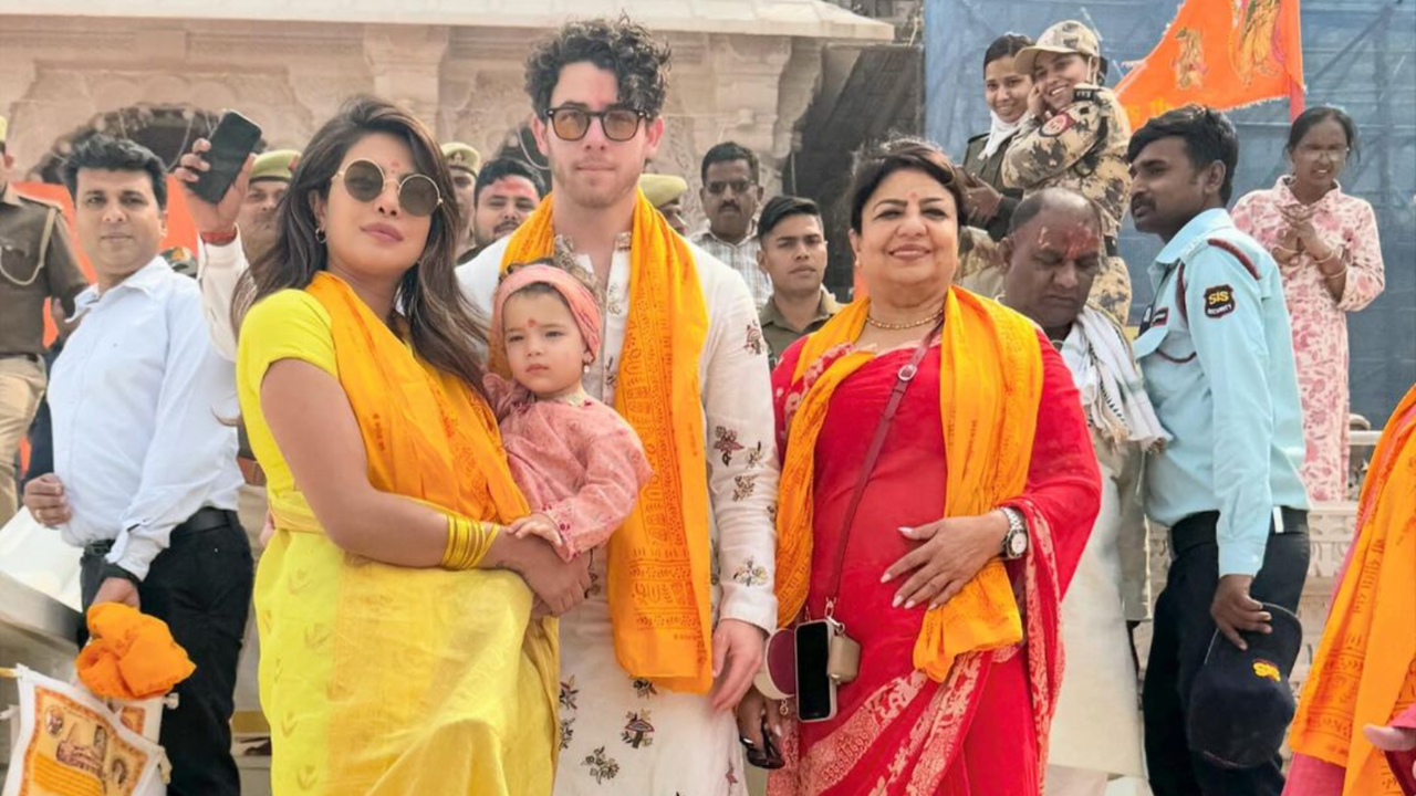 Priyanka Chopra's Daughter Malti Says 'Ayodhya' During Ram Temple Visit, Sparking Sweetest Reaction From Actress