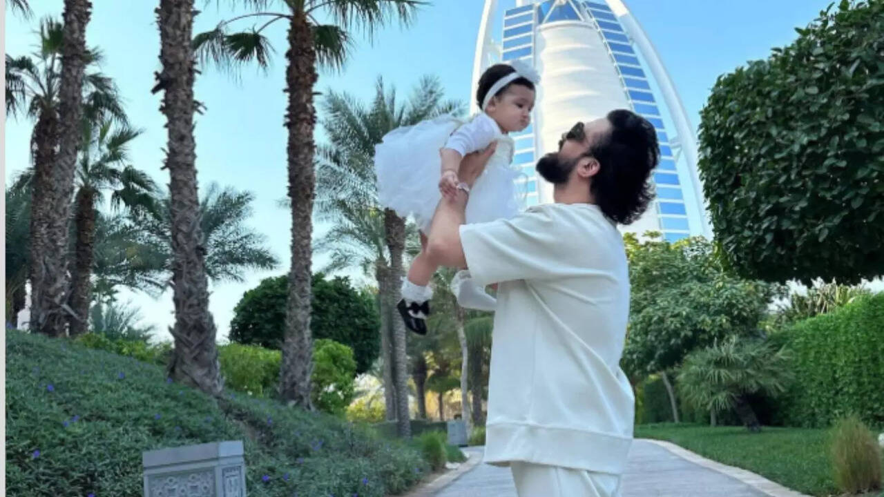 ​Singer Atif Aslam Posts A Picture With His Daughter Haleema On Her First Birthday, Revealing Her Adorable Face