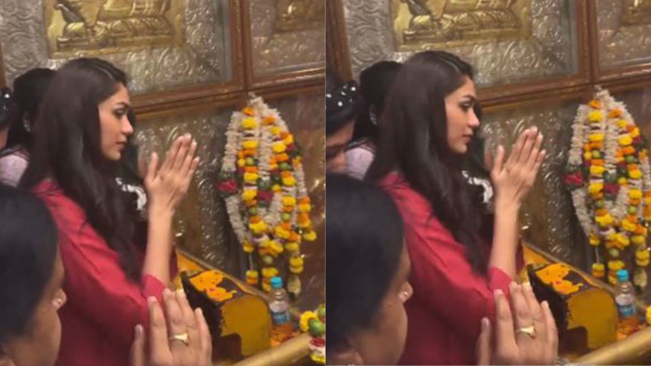 Mrunal Thakur Visits Sri Yellamma Pochamma Temple Ahead Of Family Star's Release - WATCH Viral Video