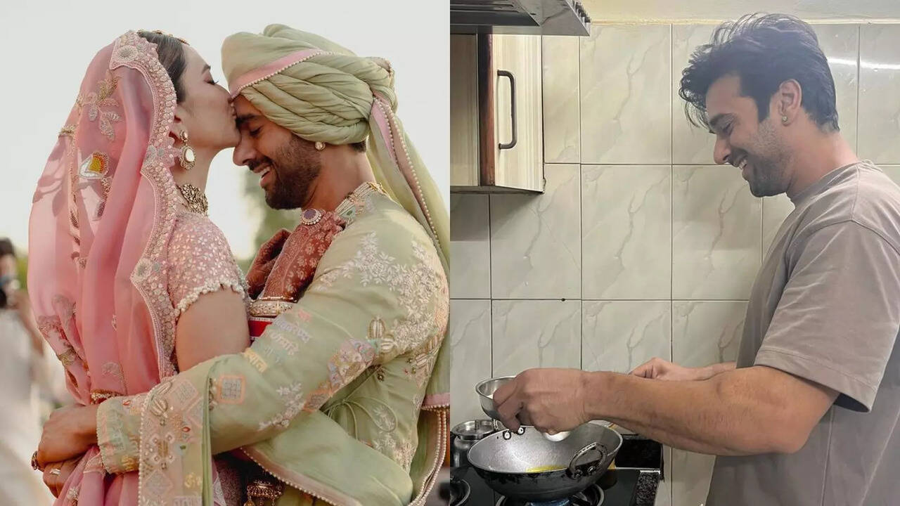 Green Flag Alert! Kriti Kharbanda Goes Emotional As Hubby Pulkit Samrat Cooks 'Pehli Rasoi' Halwa - PICS