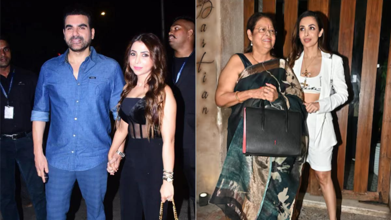 Malaika Arora Joins Ex-Husband Arbaaz Khan, Wife Shura Khan For Arhaan Khan's Bash - WATCH