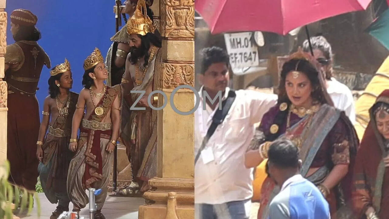 Arun Govil As Dashrath, Lara Dutta As Kekeyi And More SPOTTED On Ranbir Kapoor's Ramayana Sets - Exclusive PICS