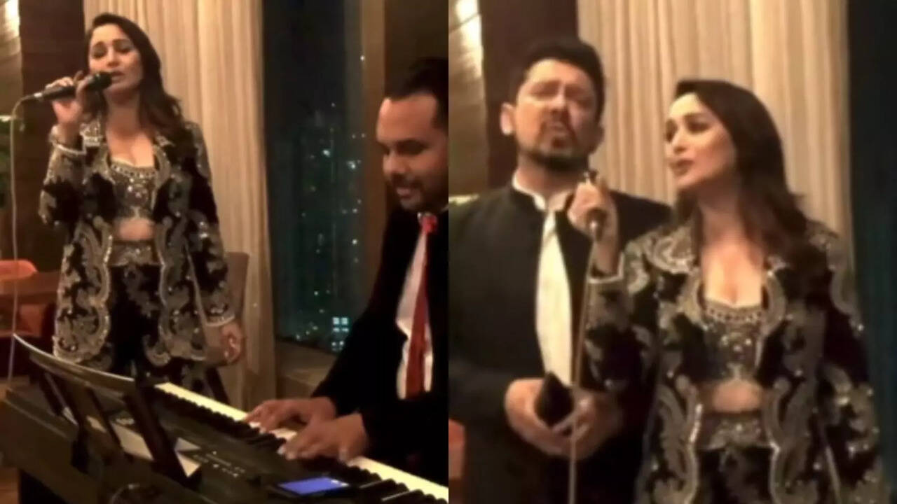 Madhuri Dixit, Hubby Shriram Nene Sing Ed Sheeran's Perfect And It's A Total Dhak Dhak Moment - WATCH