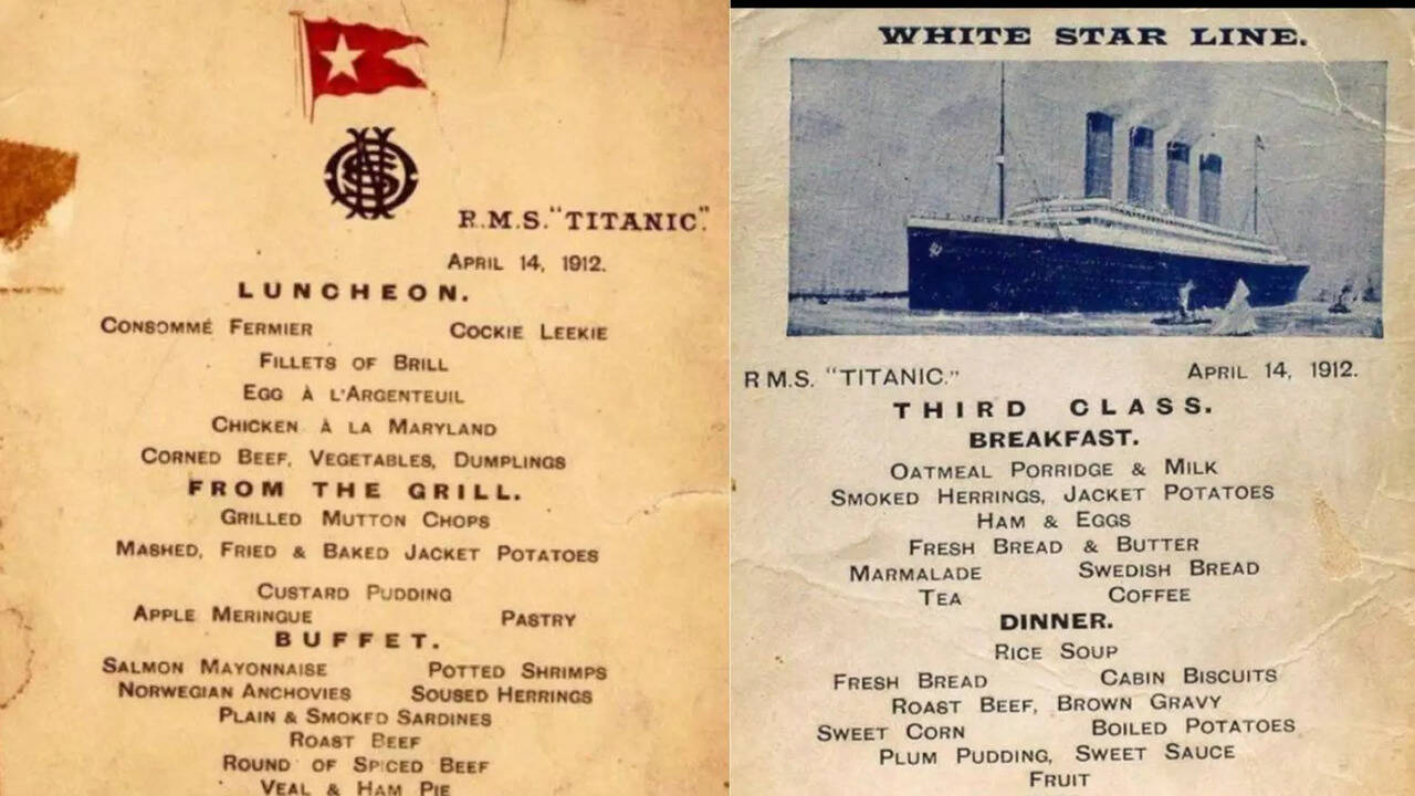 Menu From Titanic From The Tragic Ship Accident From 11 Decades Ago Goes Viral