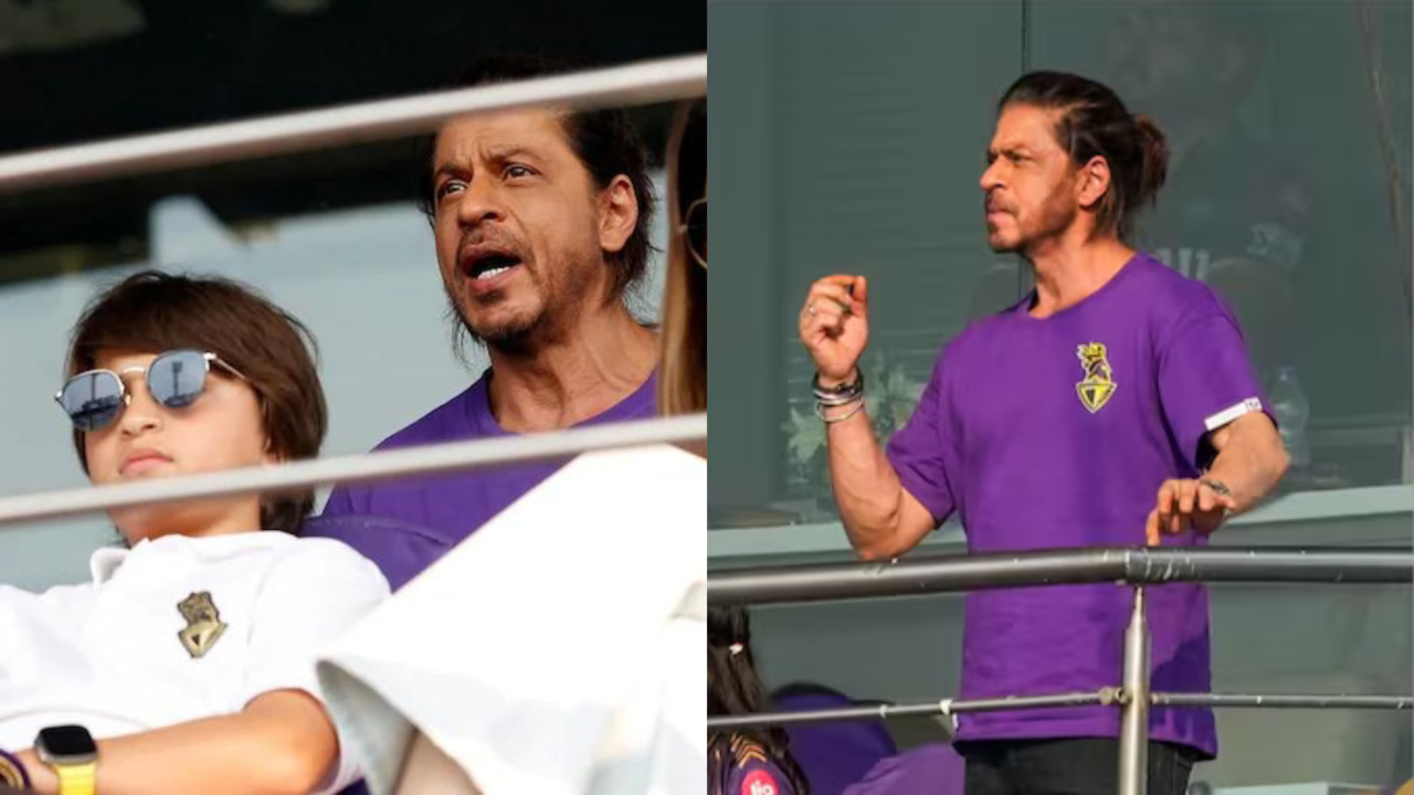 Shah Rukh Khan Cheers For KKR In IPL 2024 Against LSG With Suhana Khan, AbRam At Eden Gardens– WATCH