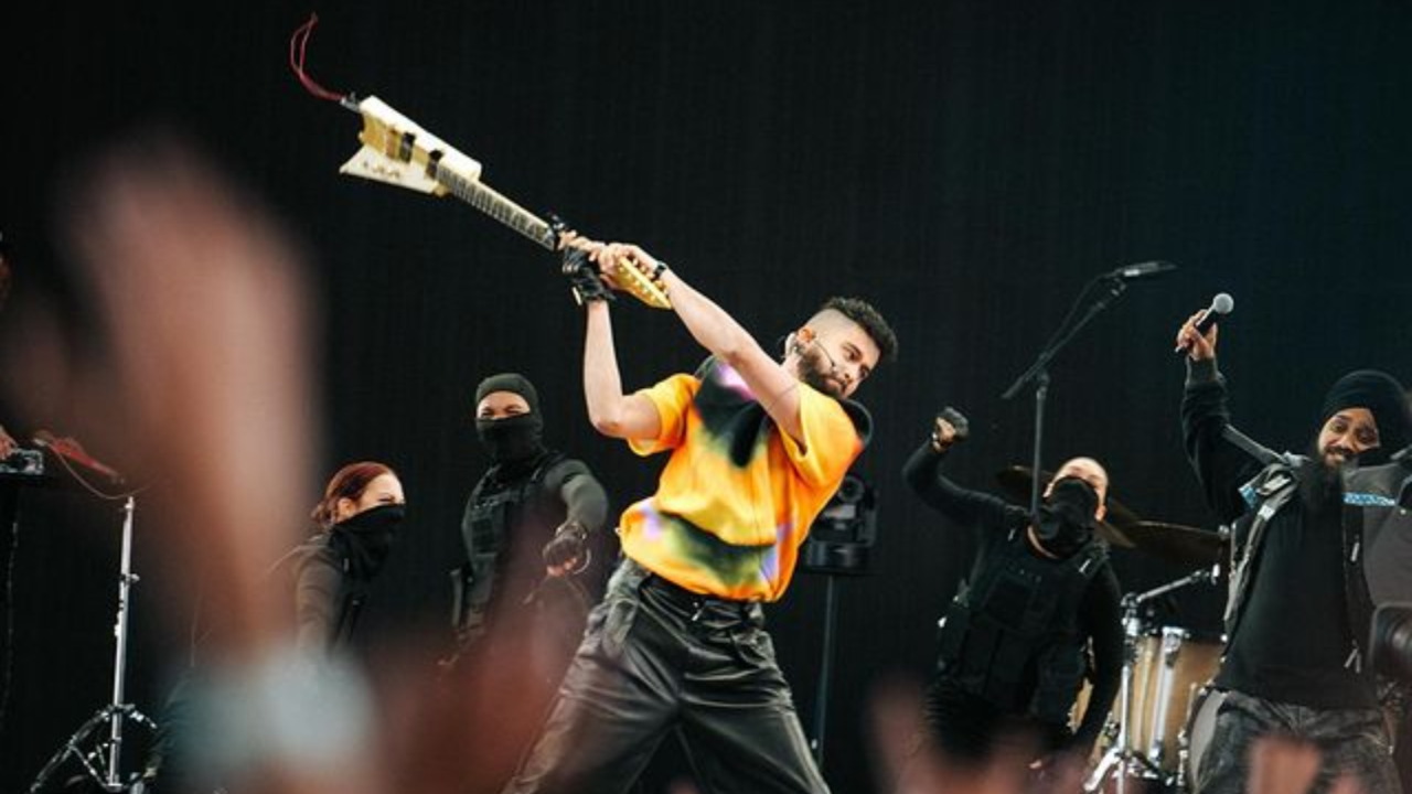 Internet Schools AP Dhillon For Smashing Guitar During Coachella 2024 Performance