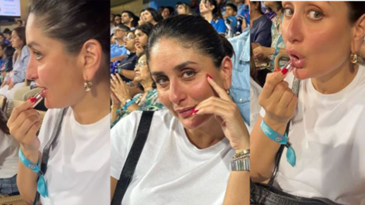 Kareena Kapoor Khan's Lipstick Touch-Up During CSK Vs MI Match Reminds Fans Of Fans Of 'Poo', Video Goes Viral