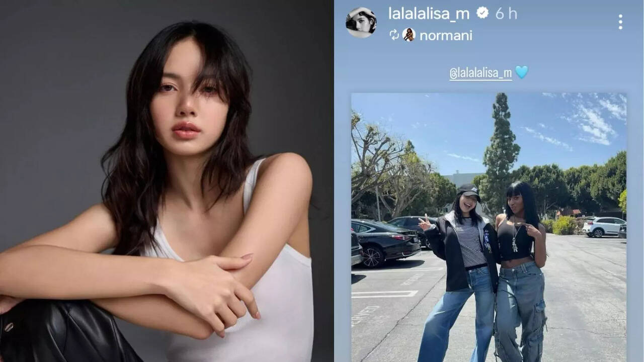 BLACKPINK' s Lisa Strikes Pose With Friend, American Singer Naromani In America, See Pic