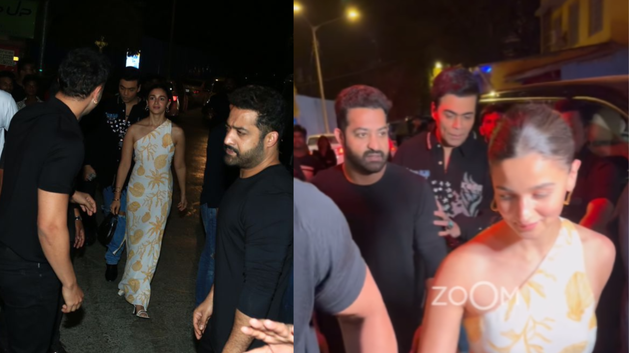 Jr NTR, Wife Lakshmi Pranathi Enjoy Dinner At Restaurant With KJo, Ranbir Kapoor And Alia Bhatt. Video Goes Viral