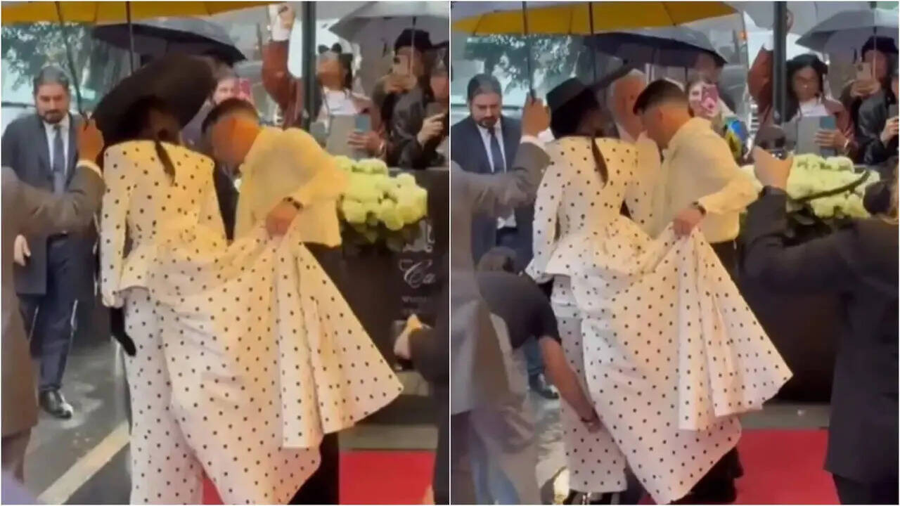 Priyanka Chopra Jonas Met Gala 2025: Nick Jonas Assists Priyanka Chopra with Her Ensemble